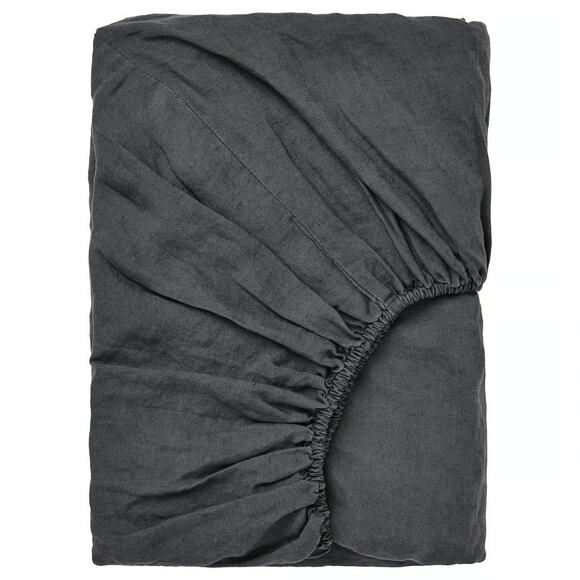 IKEA DYTÅG Fitted Sheet Dark Gray Full/Double-NEW